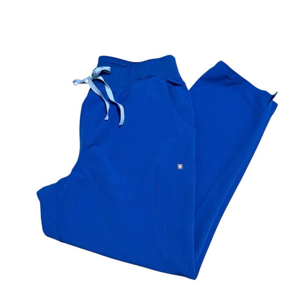 Figs Women's Royal Blue High Waisted Yola Skinny Scrub Pants | Size 3XL/T